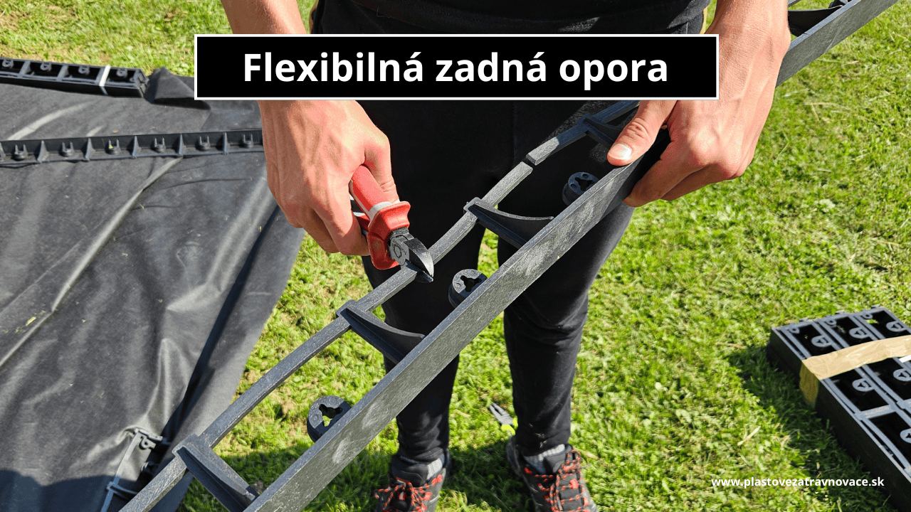 Plastový obrubník OPTIBORD vhodný ku kosačke a vyžínaču