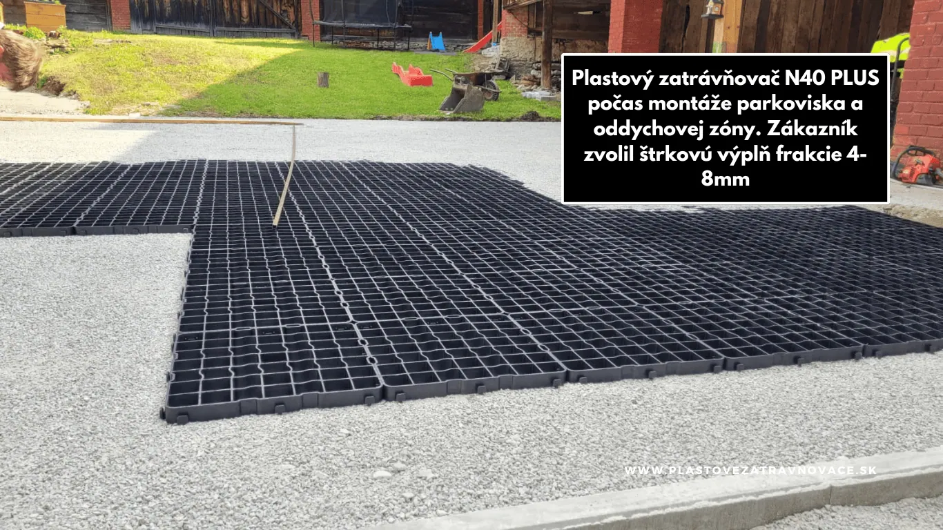 drenážna plastová zatrávňovacia dlažba N40 PLUS