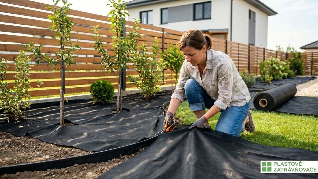 Netkaná agrotextília proti burine pod štrk alebo kôru